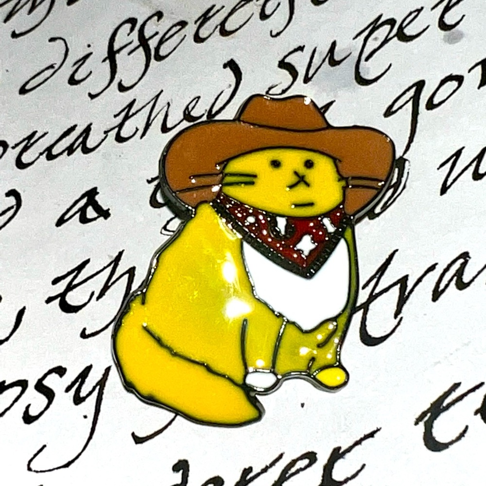 Cowboy cat 🐱 🤠 enamel pin